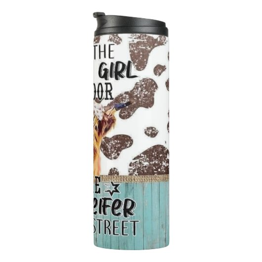 Crazy Heifer Thermosbeker (Geroteerd rechts)