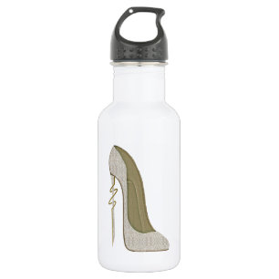 Crazy Hiel Lace Stiletto Shoe Art Waterfles