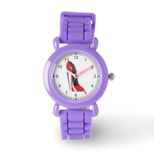 Crazy Hiel Red Stiletto Shoe Art Watch Horloge