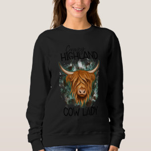 Crazy Highland Koe Lady Highland Koe voor vrouwen Trui