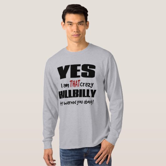 Crazy Hillbilly T-shirt (Voorkant volledig)