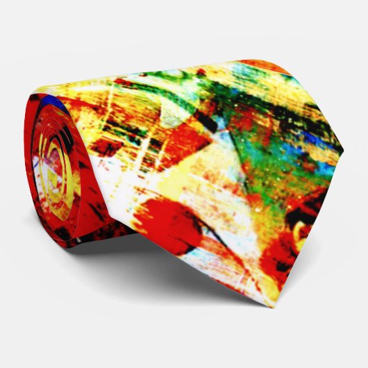 Crazy Hippy Tie Dye Stropdas (Opgerold)