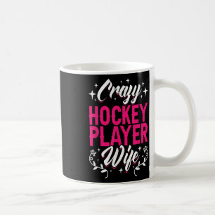 Crazy Hockey Speler Vrouw Olympisch IJshockeyveld Koffiemok