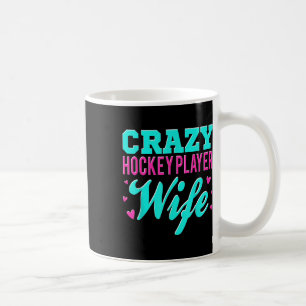 Crazy Hockey Speler Vrouw Olympisch IJshockeyveld Koffiemok