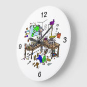 Crazy Home Brew Ham Radio Shack Clock Grote Klok (Hoek)