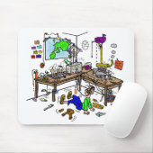 Crazy Home Brew Ham Radio Shack Muismat (Met muis)