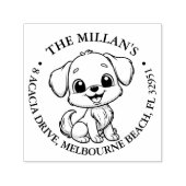 Crazy hondenliefhebber thema  zelfinktende stempel (Design)