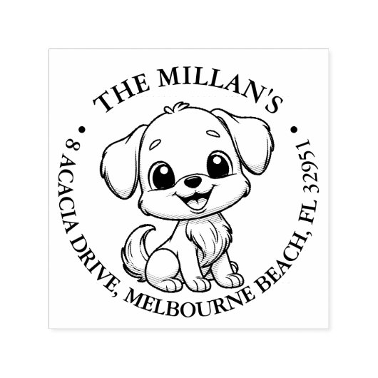 Crazy hondenliefhebber thema  zelfinktende stempel (Design)