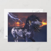 Crazy Horse Blue Briefkaart (Voorkant / Achterkant)