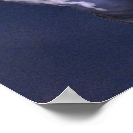 Crazy Horse Blue Poster (Hoek)