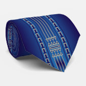 Crazy Horse Blue Stropdas (Opgerold)