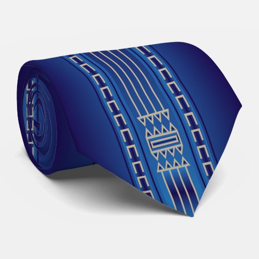 Crazy Horse Blue Stropdas (Opgerold)