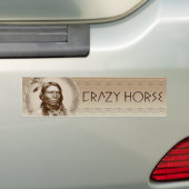 Crazy Horse Bumpersticker (Op auto)
