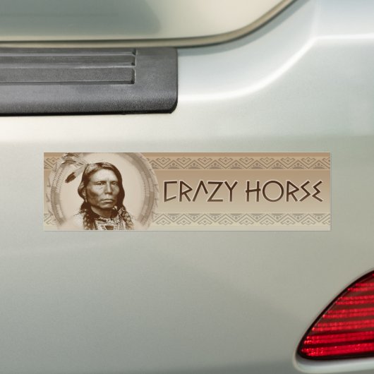 Crazy Horse Bumpersticker (Op auto)