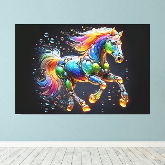 Crazy Horse Canvas Afdruk (Insitu (Houten vloer))