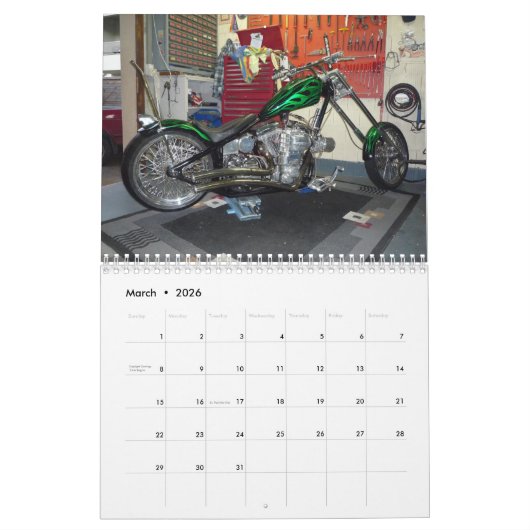 Crazy Horse Custom Paint 2021 Calendar Kalender (Mar 2026)