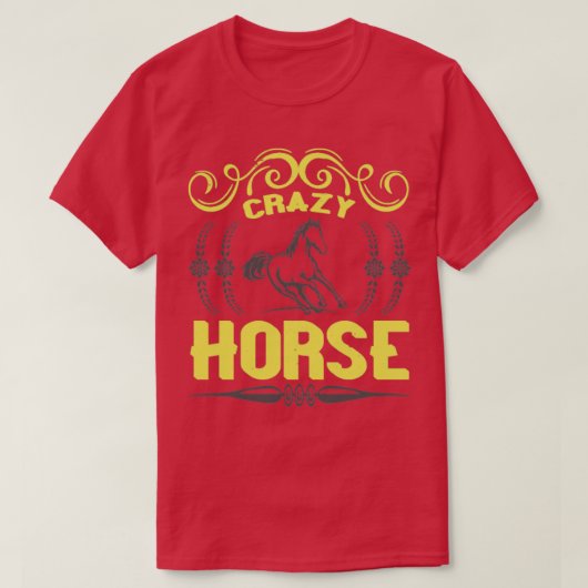 Crazy Horse Design T-shirt (Design voorkant)