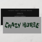 crazy horse kaart (Voorkant / Achterkant)