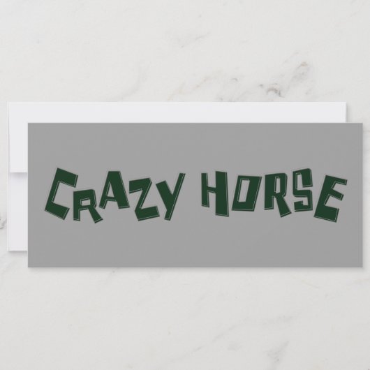 crazy horse kaart (Voorkant)