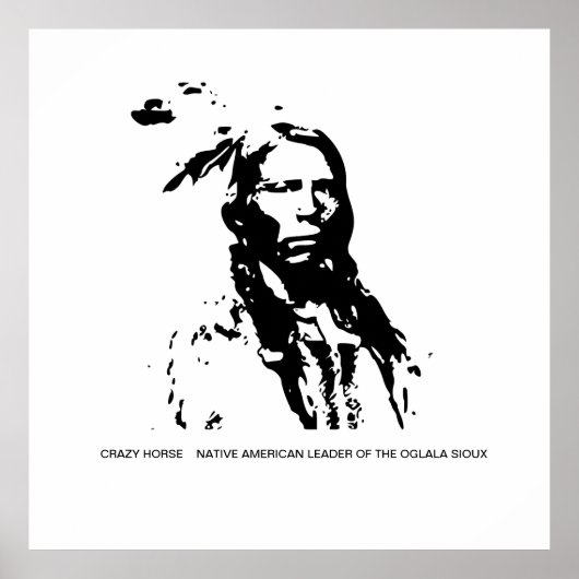 Crazy Horse Native American Leader Poster (Voorkant)