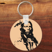 Crazy Horse Native American Sleutelhanger (Voorkant)