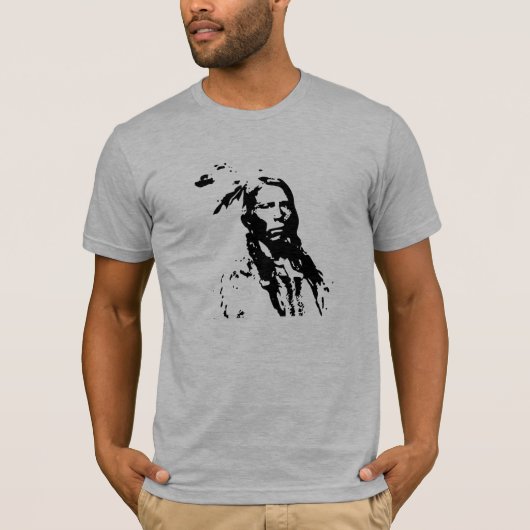 Crazy Horse Native American T-shirt (Voorkant)