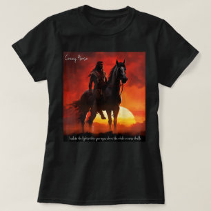 Crazy Horse Paard Retro Liefhebber T-shirt