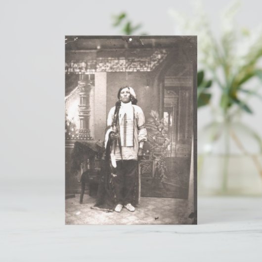 Crazy Horse Portrait Save The Date (Staand voorkant)