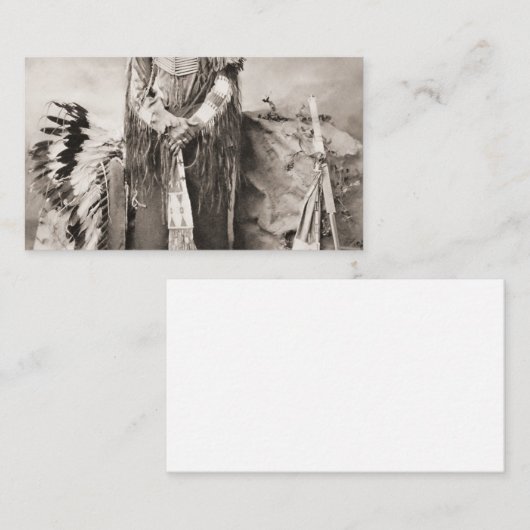 Crazy Horse Portrait Visitekaartje (Voorkant / Achterkant)