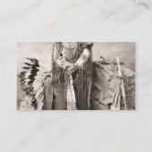 Crazy Horse Portrait Visitekaartje (Voorkant)