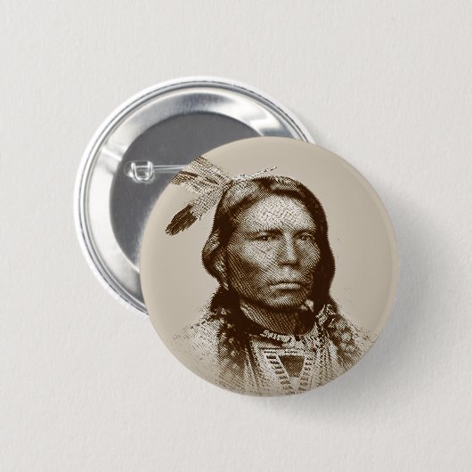 Crazy Horse Ronde Button 5,7 Cm (Voorkant /achterkant)
