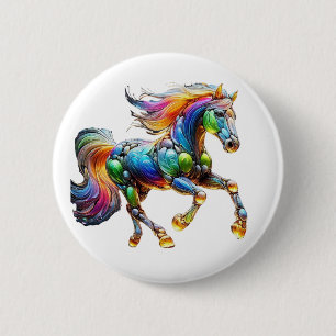 Crazy Horse Ronde Button 5,7 Cm