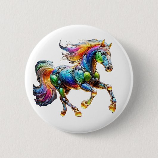 Crazy Horse Ronde Button 5,7 Cm (Voorkant)