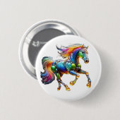 Crazy Horse Ronde Button 5,7 Cm (Voorkant /achterkant)