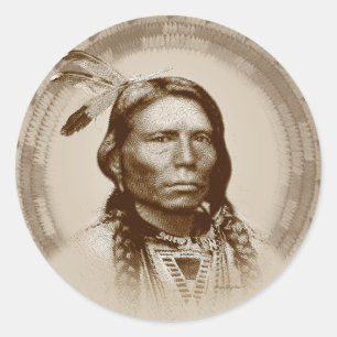 Crazy Horse Ronde Sticker
