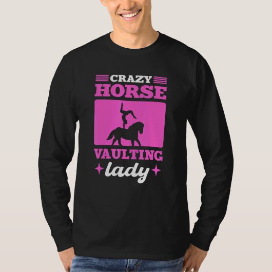 Crazy Horse Springen Dame Springen Acrobatiek T-shirt (Voorkant)
