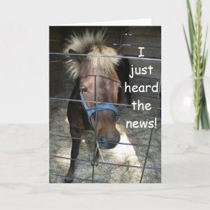 CRAZY HORSE ZEGT HAPPY **40th** BIRTHDAY Bedankkaart