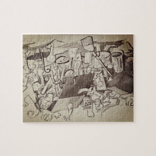 Crazy House Puzzel Legpuzzel (Horizontaal)