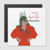 Crazy hoya dame woont hier grappig Plant hobby (Voorkant / Achterkant)