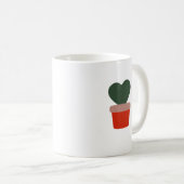 Crazy hoya dame woont hier grappig Plant hobby Koffiemok (Voorkant rechts)