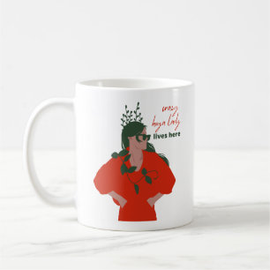 Crazy hoya dame woont hier grappig Plant hobby Koffiemok