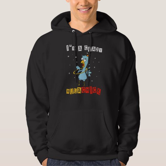 Crazy Hula Chick Hula Hooping Fitness Acr Hoodie (Voorkant)