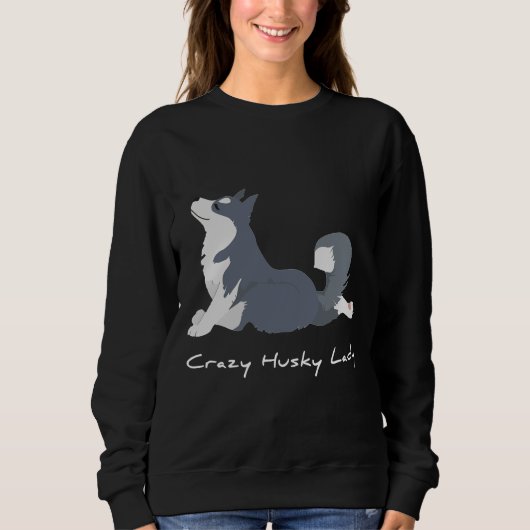 Crazy Husky Lady Trui (Voorkant)