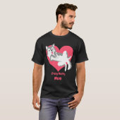 Crazy Husky mama T-shirt (Voorkant volledig)