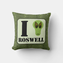 Crazy I Love Roswell UFO Alien Character Kussen