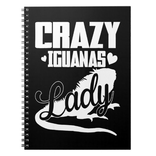 Crazy Iguana Lady Notitieboek (Voorkant)