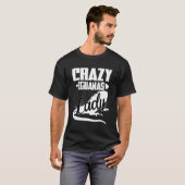 Crazy Iguana Lady T-shirt (Voorkant volledig)