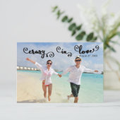 Crazy in Love - 3x5 Save the Date (Staand voorkant)