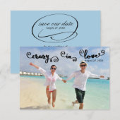 Crazy in Love - 3x5 Save the Date (Voorkant / Achterkant)