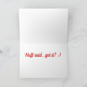 Crazy in Love Emoticon Custom Bedankkaart (Binnen)